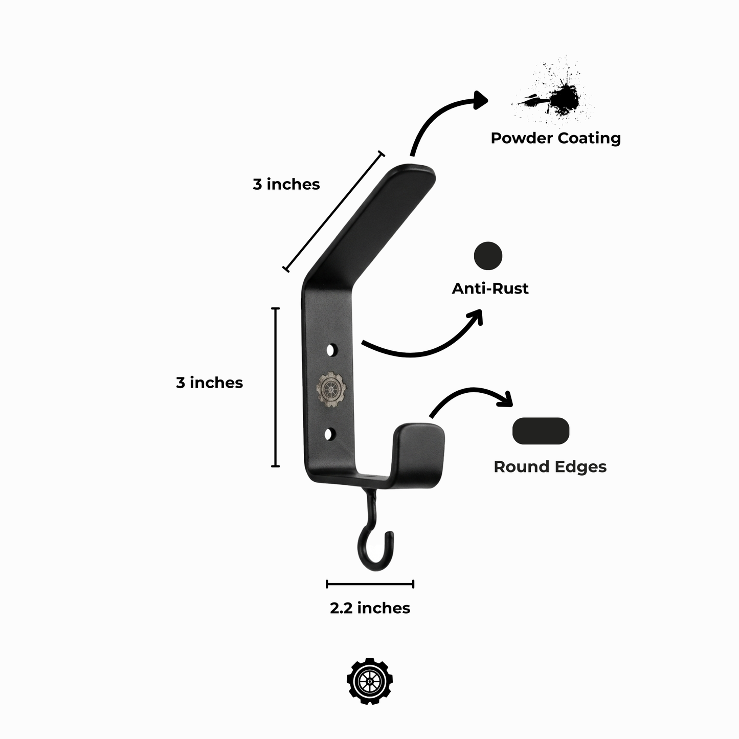 Chrome Ride Helmet Stand – Wall-Mounted Helmet Stand in Pakistan