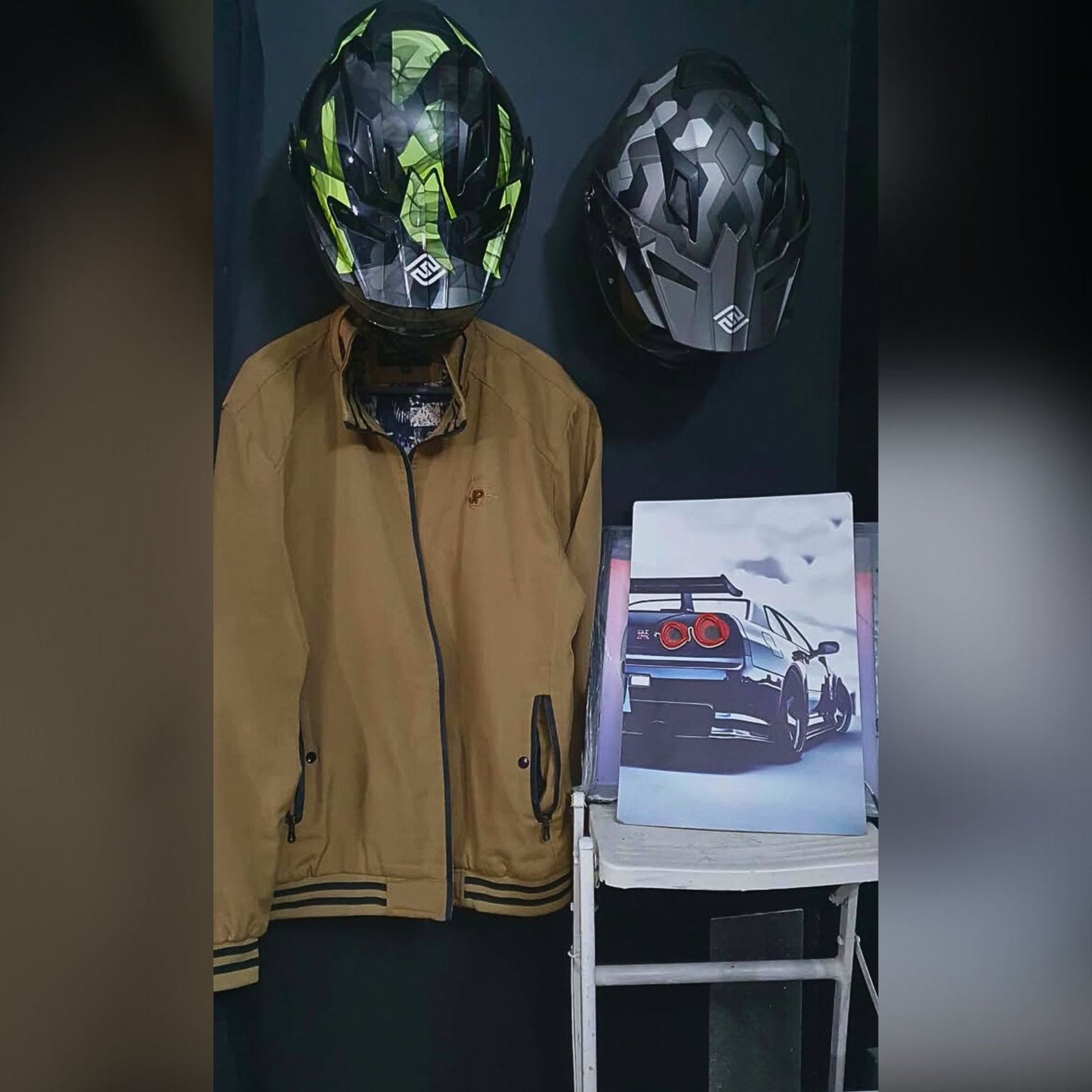 Chrome Ride Helmet Stand – Wall-Mounted Helmet Stand in Pakistan