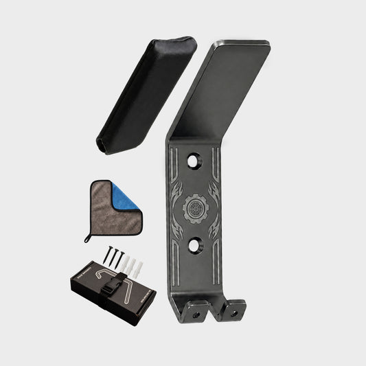 Helmet Holder Gunmetal-Evo + Microfiber Cloth Bundle (5% OFF)